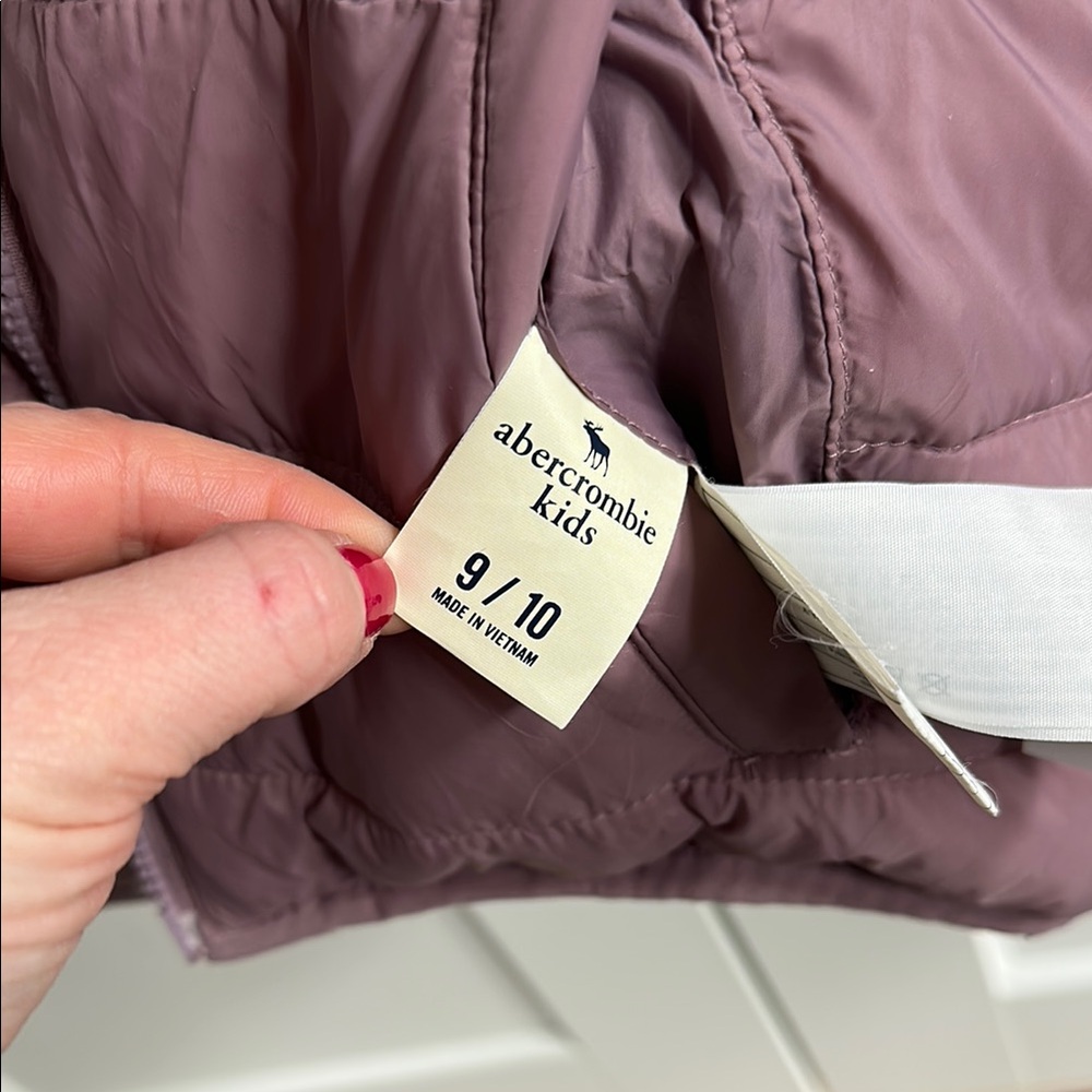 Plush Mauve Hooded Puffer Jacket